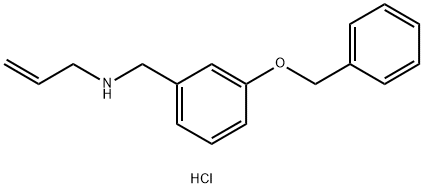 {[3-(benzyloxy)phenyl]methyl}(prop-2-en-1-yl)amine hydrochloride 结构式