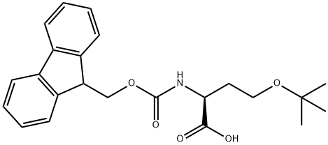 FMOC-L-O-叔丁基-高丝氨酸 结构式