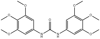 1,3-双(3,4,5-三甲氧基苯基)脲 结构式