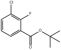 TERT-BUTYL 3-CHLORO-2-FLUOROBENZOATE 结构式