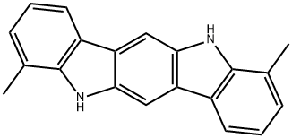 4,10-Dimethyl-5,11-dihydroindolo[3,2-b]carbazole 结构式