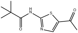N-(5-acetyl-1,3-thiazol-2-yl)-2,2-dimethylpropanamide 结构式