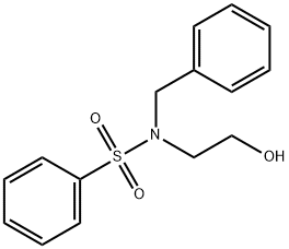 N-benzyl-N-(2-hydroxyethyl)benzenesulfonamide 结构式