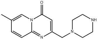 7-Methyl-2-piperazin-1-ylmethyl-pyrido[1,2-a]pyrimidin-4-one 结构式