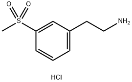 2-[3-(Methylsulfonyl)phenyl]ethylamine Hydrochloride 结构式