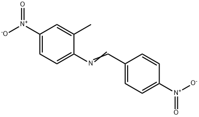 (2-methyl-4-nitrophenyl)(4-nitrobenzylidene)amine 结构式