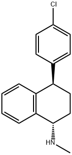 (1S,4R)-4-(4-chlorophenyl)-N-methyl-1,2,3,4-tetrahydronaphthalen-1-amine 结构式