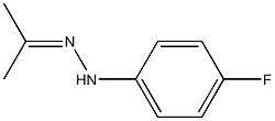 2-Propanone, (4-fluorophenyl)hydrazone 结构式