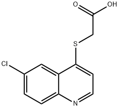 (6-Chloro-quinolin-4-ylsulfanyl)-acetic acid 结构式