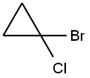 1-溴-1-氯环丙烷 结构式