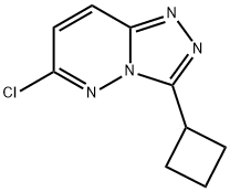 6-CHLORO-3-CYCLOBUTYL-[1,2,4]TRIAZOLO[4,3-B]PYRIDAZINE 结构式