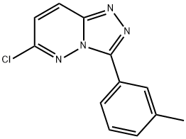 6-chloro-3-(3-methylphenyl)[1,2,4]triazolo[4,3-b]pyridazine 结构式