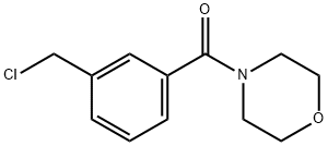 (3-(chloromethyl)phenyl)(morpholino)methanone 结构式