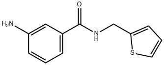 3-氨基-N-(噻吩-2-基甲基)苯甲酰胺 结构式