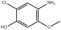 4-氨基-2-氯-5-甲氧基苯酚 结构式