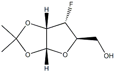 ((3AR,5R,6R,6AS)-6-氟-2,2-二甲基四氢呋喃并[2,3-D][1,3]二氧戊环-5-基)甲醇 结构式