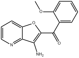 (3-aminofuro[3,2-b]pyridin-2-yl)(2-methoxyphenyl)methanone 结构式