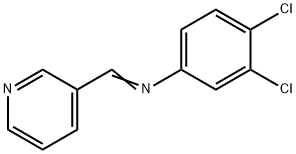 (3,4-dichlorophenyl)(3-pyridinylmethylene)amine 结构式