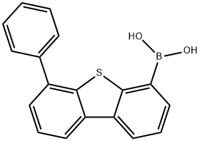 6-苯基二苯并噻吩-4-硼酸 结构式