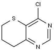 4-CHLORO-7,8-DIHYDRO-6H-THIOPYRANO[3,2-D]PYRIMIDINE 结构式