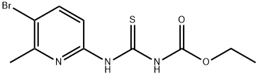 乙基 (((5-溴-6-甲基吡啶-2-YL)氨基) 硫代基)氨基甲酯 结构式