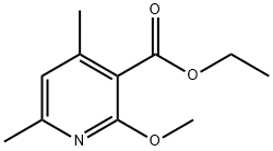 2-甲氧基-4,6-二甲基烟酸酯 结构式