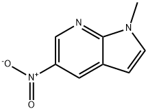 1-Methyl-5-nitro-1H-pyrrolo[2,3-b]pyridine 结构式