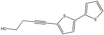 5-(4-hydroxybut-1-ynyl)-2,2'-bithiophene 结构式