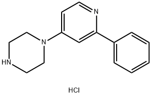 Piperazine, 1-(2-phenyl-4-pyridinyl)- 结构式