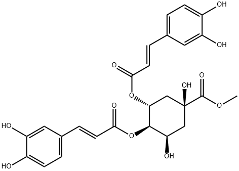 3,4-O-二咖啡酰基奎宁酸甲酯 结构式