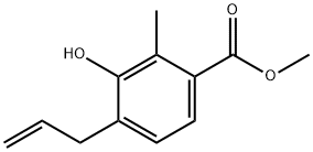 4-烯丙基-3-羟基-2-甲基苯甲酸甲酯 结构式