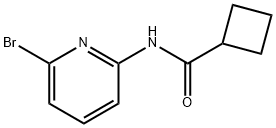 N-(6-溴吡啶-2-基)环丁烷甲酰胺 结构式