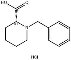 N-苄基-R-哌啶-2-羧酸盐酸盐 结构式