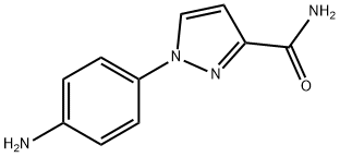 1-(4-氨基苯基)-1H-吡唑-3-甲酰胺 结构式