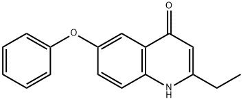 2-乙基-6-苯氧基-1,4-二氢喹啉-4-酮 结构式