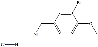 1-(3-bromo-4-methoxyphenyl)-N-methylmethanamine:hydrochloride 结构式