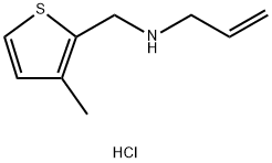 [(3-methylthiophen-2-yl)methyl](prop-2-en-1-yl)amine hydrochloride 结构式
