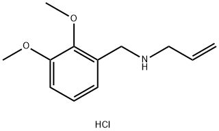 [(2,3-dimethoxyphenyl)methyl](prop-2-en-1-yl)amine hydrochloride 结构式