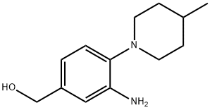 (3-氨基-4-(4-甲基哌嗪-1-基)苯基)甲醇 结构式