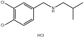 [(3,4-dichlorophenyl)methyl](2-methylpropyl)amine hydrochloride 结构式