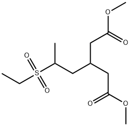 Dimethyl 3-[2-(Ethylsulfonyl)propyl]glutarate 结构式