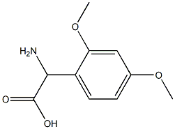 2-Amino-2-(2,4-dimethoxyphenyl)acetic Acid 结构式