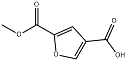 5-(甲氧羰基)呋喃-3-羧酸 结构式