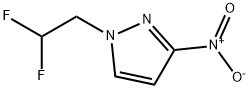 1-(2,2-二氟乙基)-3-硝基-1H-吡唑 结构式