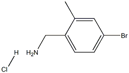 (4-溴-2-甲基苯基)甲胺盐酸盐 结构式