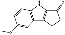 7-methoxy-1,2-dihydrocyclopenta[b]indol-3(4H)-one 结构式