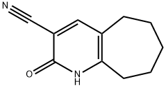 2-oxo-1H,2H,5H,6H,7H,8H,9H-cyclohepta[b]pyridine-3-carbonitrile 结构式