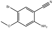 2-氨基-5-溴-4-甲氧基苯腈 结构式