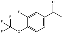 3'-氟-4'-(三氟甲氧基)苯乙酮 结构式