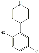 4-氯-2-(哌啶-4-基)苯酚 结构式